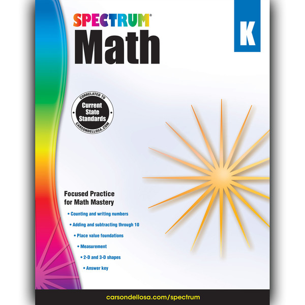 Spectrum Spectrum® Math Workbook, Grade K 704560